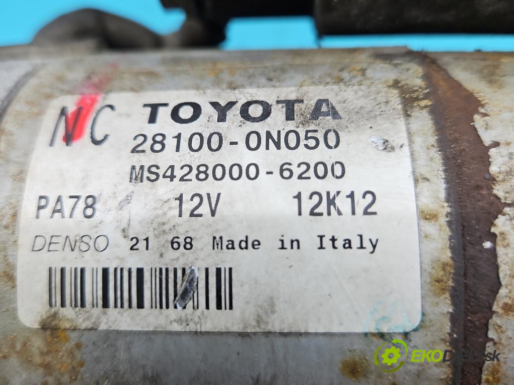 Toyota Corolla E15 2007-2014 1.4 D4D 90 HP manual 66 kW 1364 cm3 4- štartér 28100-0N050 (Štartéry)