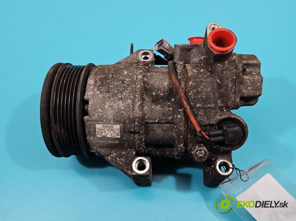 Toyota Corolla E15 2007-2014 1.4 D4D 90 HP manual 66 kW 1364 cm3 4- Kompresor: klimatizácie 447260-2333 (Kompresory klimatizácie)