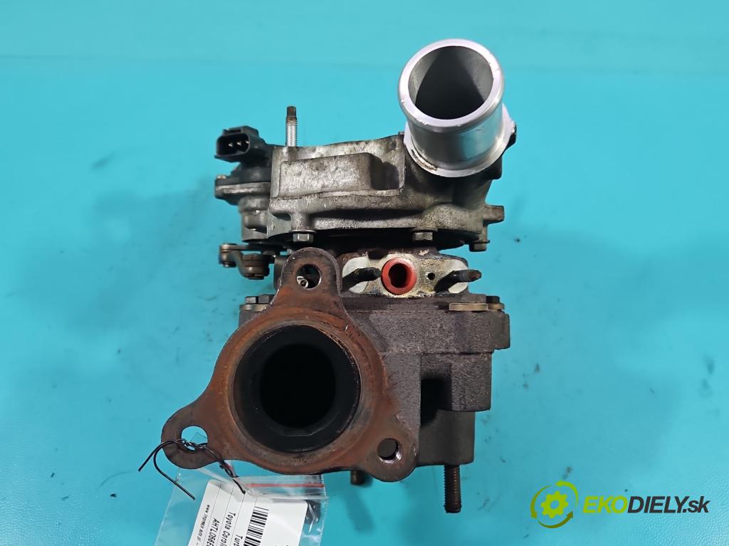 Toyota Corolla E15 2007-2014 1.4 D4D 90 HP manual 66 kW 1364 cm3 4- turbodúchadlo, turbo 780708-5 (Turbodúchadlo (kompletné))