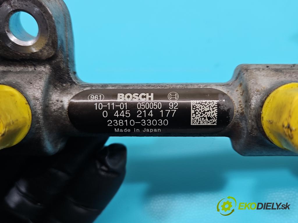 Toyota Corolla E15 2007-2014 1.4 D4D 90 HP manual 66 kW 1364 cm3 4- lišta vstrekovacia 0445214177 (Vstrekovacie lišty)