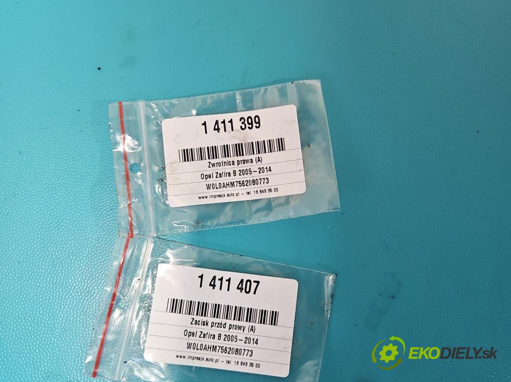 Opel Zafira B 2005-2014 1.8 16V 140 HP manual 103 kW 1796 cm3 5- brzdič predné pravý (Ostatné)