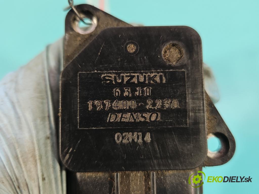 Suzuki Swift Mk6 2005-2010 1.3 16V 91 KM manual 67 kW 1328 cm3 5- průtokoměr: 197400-2230 (Váhy vzduchu)