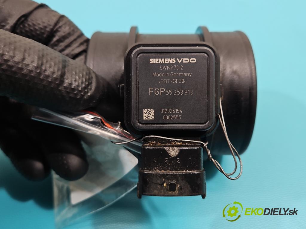 Opel Zafira B 2005-2014 1.8 16V 140 HP manual 103 kW 1796 cm3 5- průtokoměr: 5WK97012 (Váhy vzduchu)