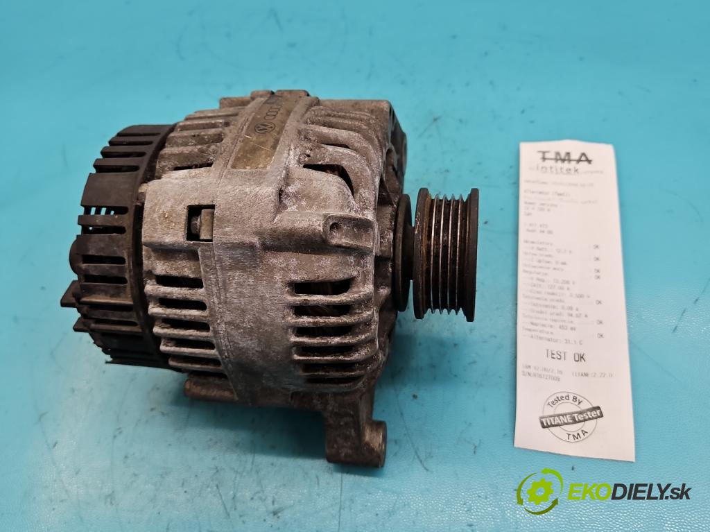 Audi A4 B5 1994-2001 1.8 20v 125 HP manual 92 kW 1781 cm3 4- Alternator 058903016E (Alternátory)