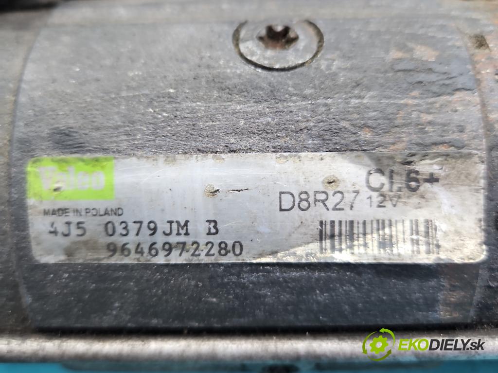 Peugeot 407 2.0 HDI 136 HP manual 100 kW 1997 cm3 5- štartér 9646972280 (Štartéry)