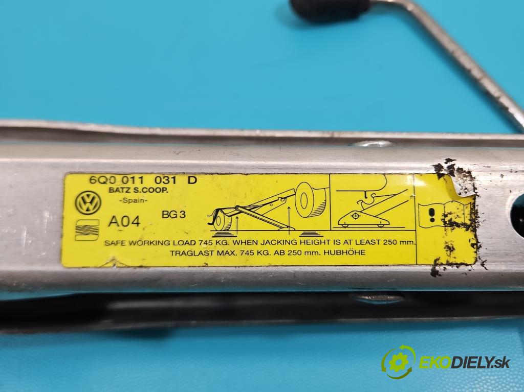 Vw Polo IV 9N 2001-2009 1.2 6V 54 HP manual 40 kW 1198 cm3 5- mechanizmus okna automobilovy 6Q0011031D