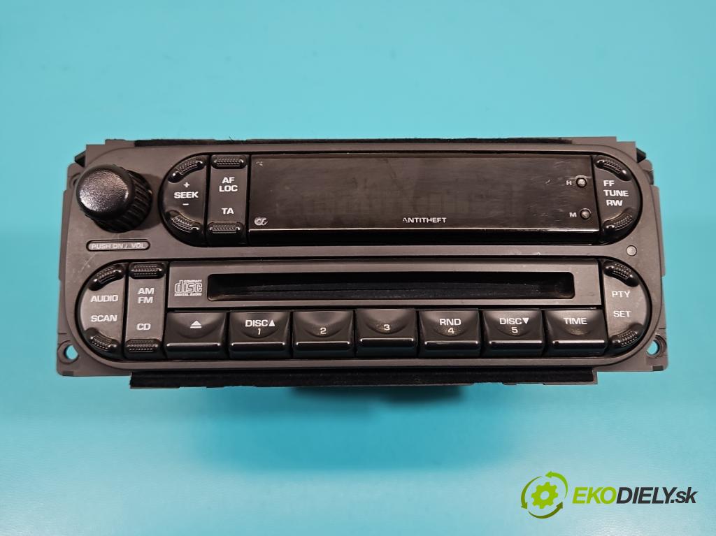 Jeep Cherokee KJ 2001-2008 3.7 V6 204 HP automatic 150 kW 3700 cm3 5- Radio originál P05091610AB