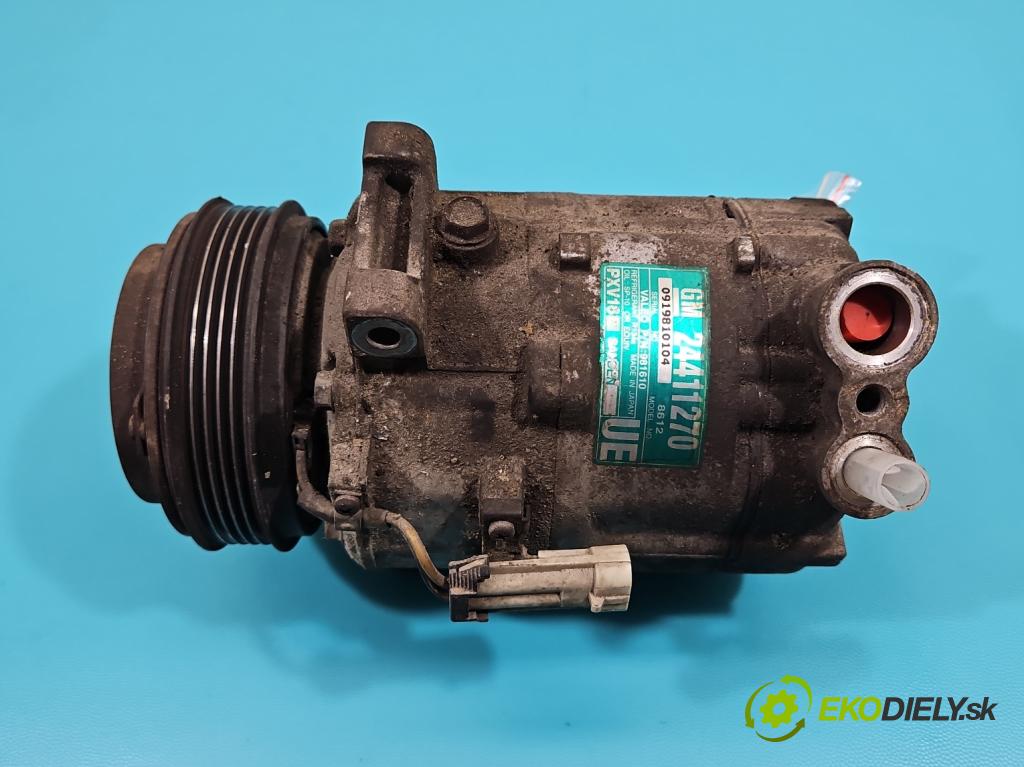 Opel Vectra C 2002-2008 1.8 16v 122 HP manual 90 kW 1796 cm3 4- Kompresor: klimatizácie 24411270 (Kompresory klimatizácie)