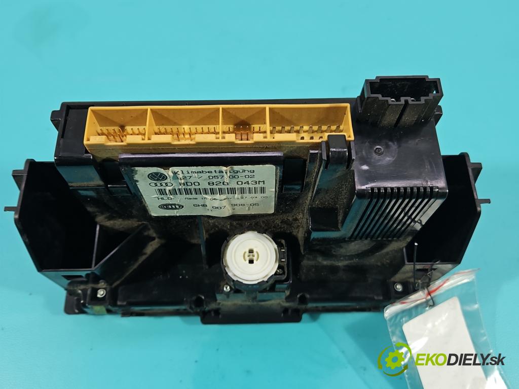 Audi A4 B5 1994-2001 1.6 8V 101 HP manual 74 kW 1595 cm3 5- panel kúrenia 8D0820043M