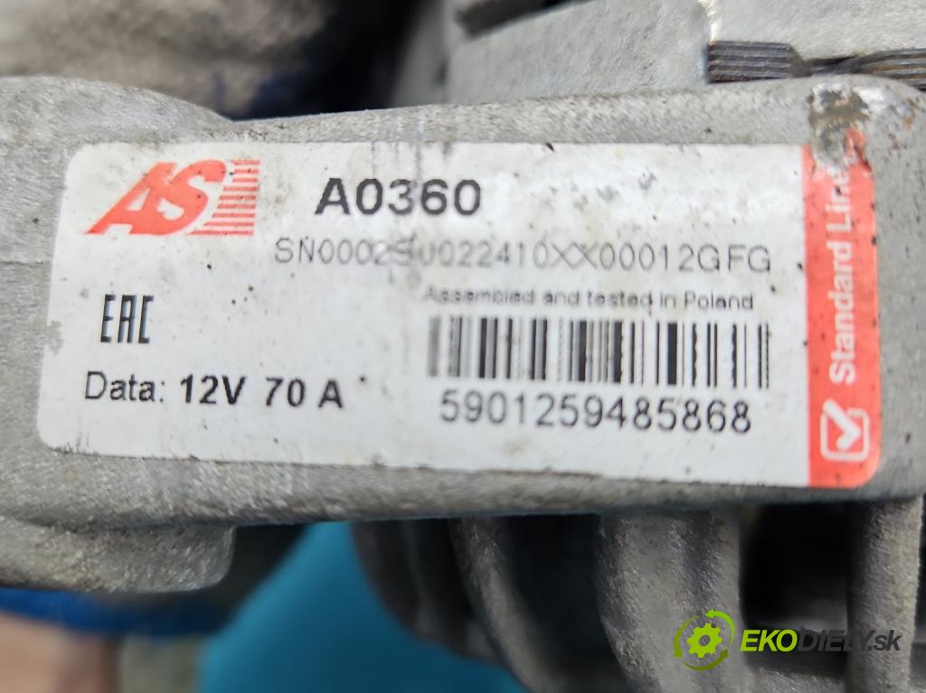 Opel Corsa B 1993-1999 1.2 16V 65 HP manual 48 kW 1199 cm3 3- Alternator A0360 (Alternátory)