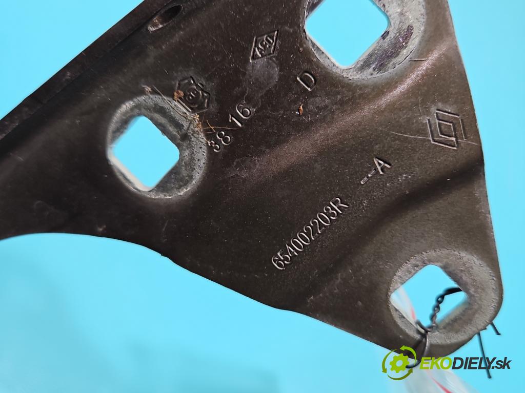 Renault Megane IV 2016-2024 1.2 Tce 132  HP manual 97 kW 1197 cm3 5- Závěs: kapoty pravý 654002203R