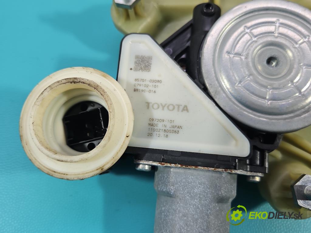 Toyota Corolla E21 2019- 1.6 16V 132 hp manual 97 kW 1598 cm3 4- mechanismus stahování zadní levý 85701-02090