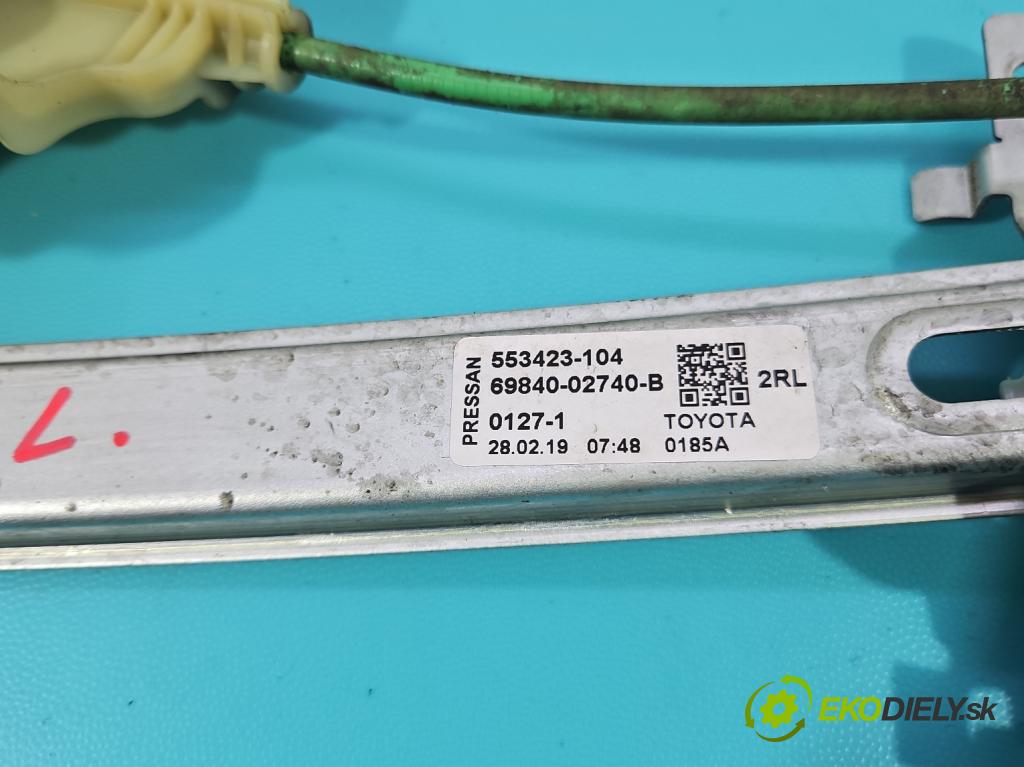 Toyota Corolla E21 2019- 1.6 16V 132 hp manual 97 kW 1598 cm3 4- mechanismus stahování zadní levý 85701-02090