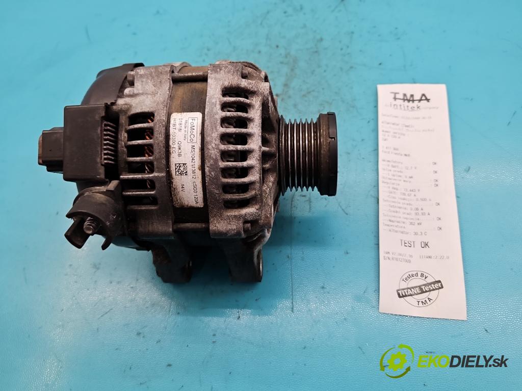 Ford Fiesta MK8 2016-2023 1.1 71 HP manual 52 kW 1084 cm3 5- Alternator MS1042113812 (Alternátory)