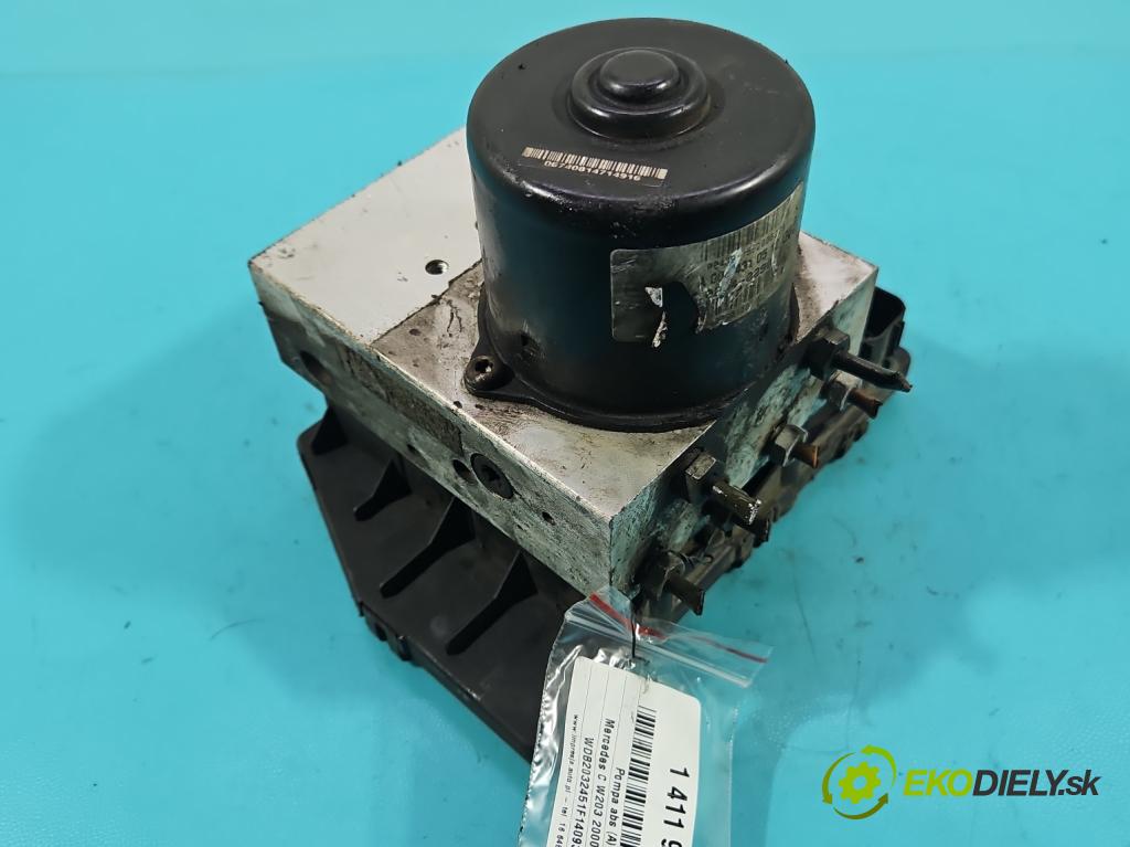 Mercedes C W203 2000-2007 2.0 kompressor 163 HP manual 120 kW 1998 cm3 5- čerpadlo abs A2035451632 (Pumpy ABS)