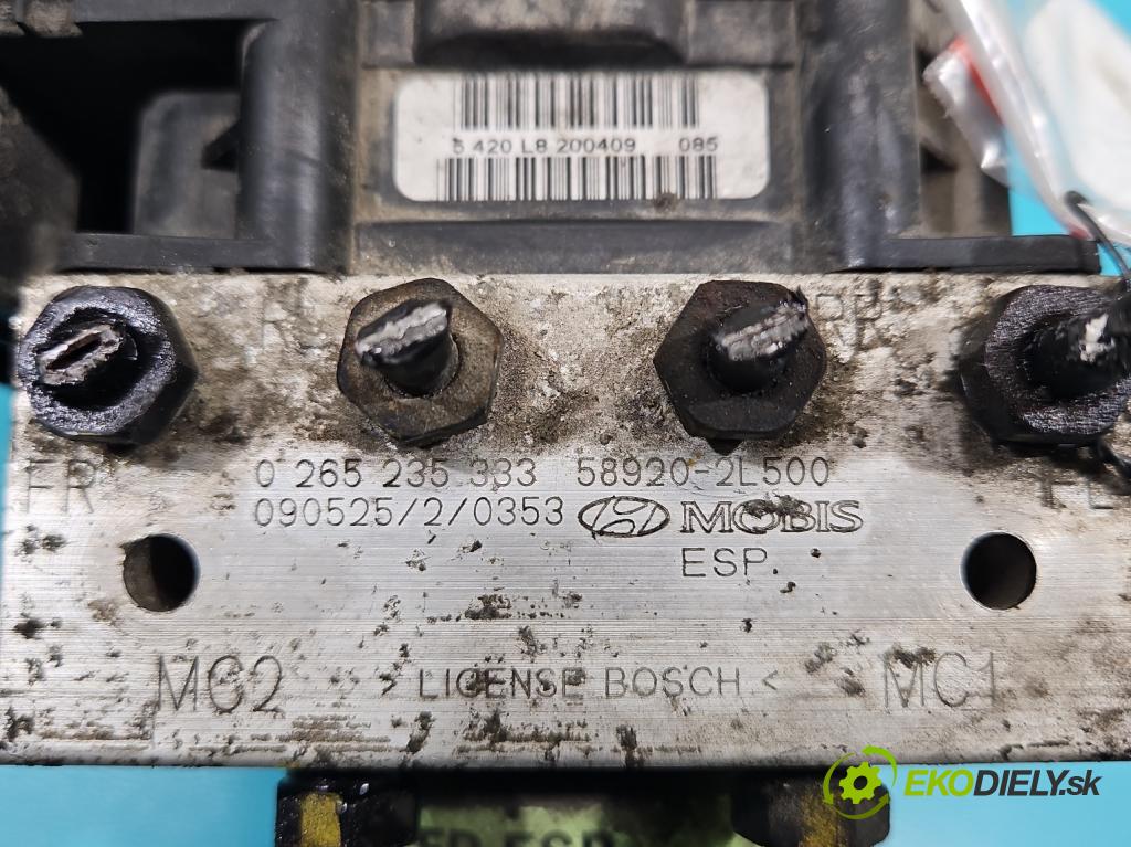 Hyundai I30 I 2007-2012 1.4 16V (G4FA) 109 HP manual 80 kW 1396 cm3 5- čerpadlo abs 0265235333 (Pumpy ABS)