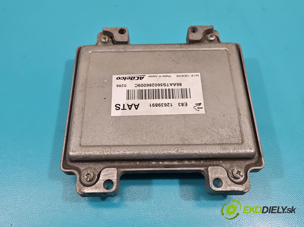Opel Meriva B 2010-2017 1.4 16v 101 HP manual 74 kW 1398 cm3 5- riadiaca jednotka motora 12639891