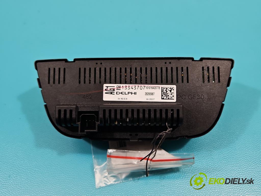 Opel Meriva B 2010-2017 1.4 16v 101 HP manual 74 kW 1398 cm3 5- panel kúrenia 13343707
