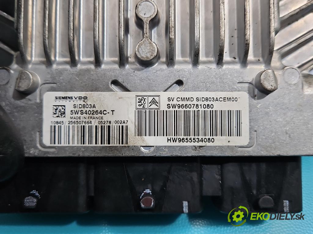 Peugeot 407 2.0 HDI 136 HP manual 100 kW 1997 cm3 5- riadiaca jednotka motora 9660781080