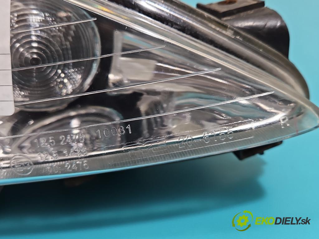 Peugeot 206 1.4b: 75 HP manual 55 kW 1360 cm3 3- Reflektor: pravý  (Pravé)