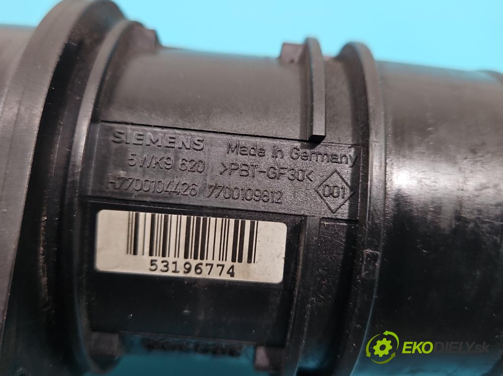 Renault Scenic II 2003-2009 1.9 dci 116 HP manual 85 kW 1870 cm3 5- průtokoměr: 5WK9620 (Váhy vzduchu)