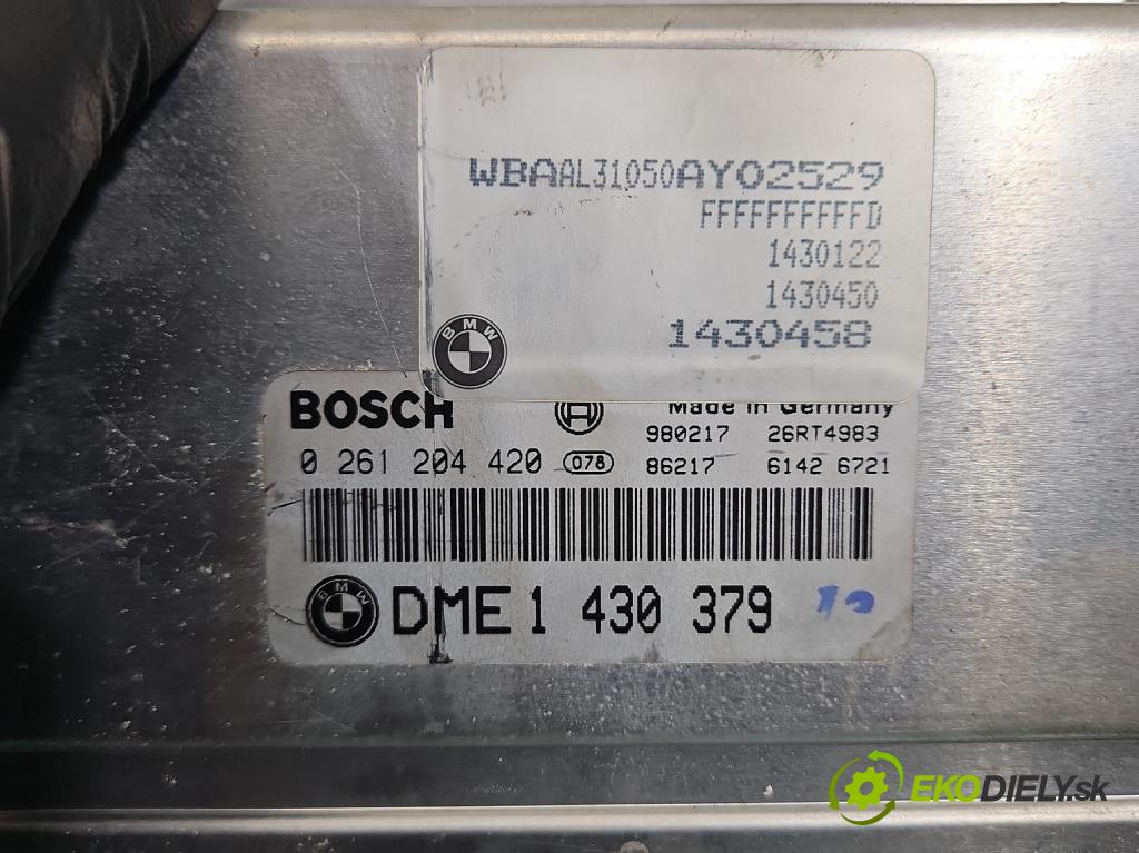 Bmw 3 E46 1998-2007 1.9b: 118 HP manual 87 kW 1895 cm3 4- riadiaca jednotka motora 0261204420