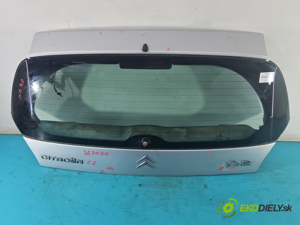 Citroen C2 1.4 HDI 68 hp manual 50 kW 1398 cm3 3- zadní kufrové dveře  (Zadní kapoty)