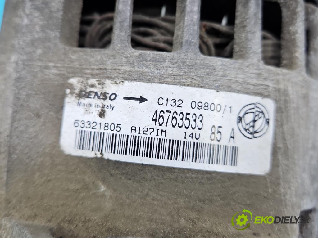 Fiat Punto II 1999-2010 1.9 jtd 80 HP manual 59 kW 1910 cm3 5- Alternator 46763533 (Alternátory)