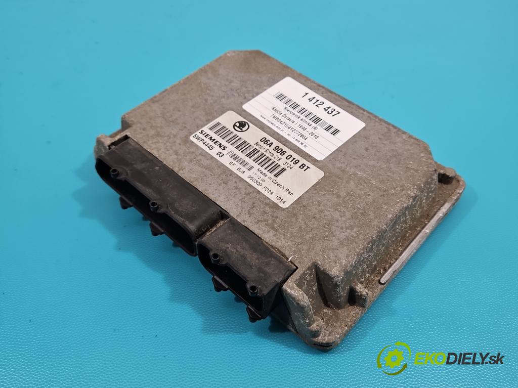 Skoda Octavia I 1996-2010 1.6 SR 101 HP manual 74 kW 1595 cm3 5- riadiaca jednotka motora 06A906019BT