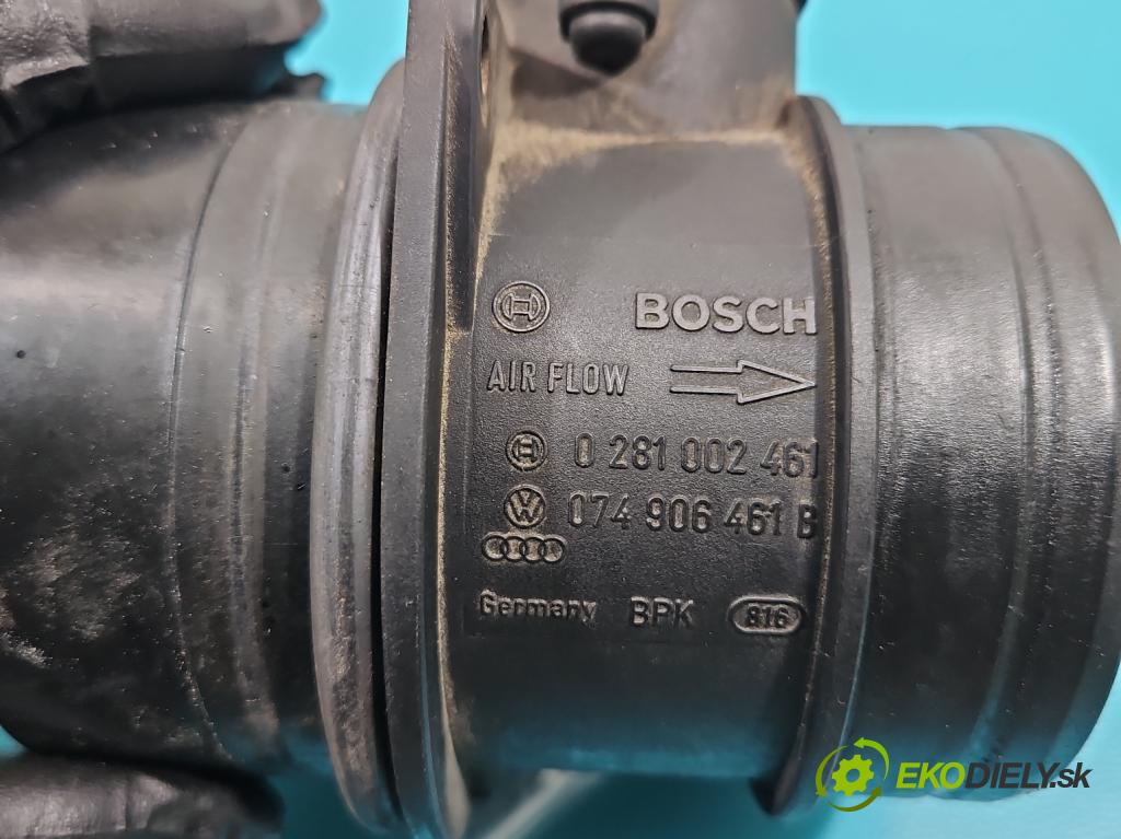 Audi A4 B6 2000-2004 1.9 tdi 131 HP manual 96 kW 1896 cm3 5- průtokoměr: 0281002461 (Váhy vzduchu)