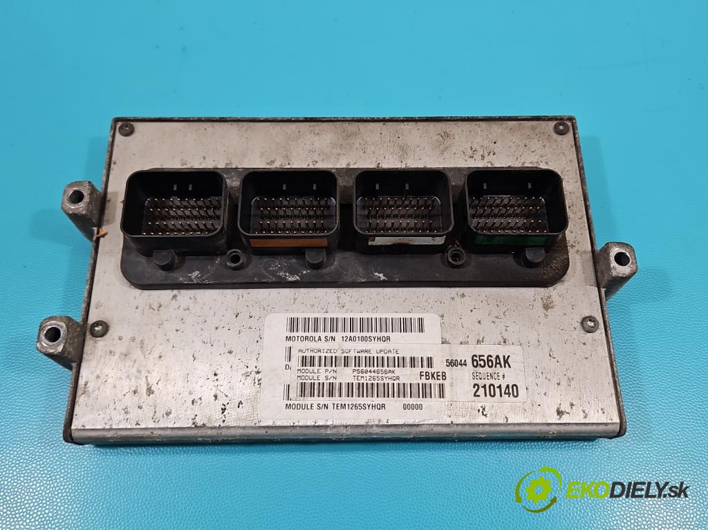 Jeep Cherokee KJ 2001-2008 3.7 V6 204 HP automatic 150 kW 3700 cm3 5- riadiaca jednotka motora 56044656AK