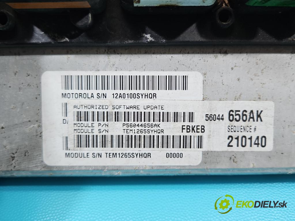Jeep Cherokee KJ 2001-2008 3.7 V6 204 HP automatic 150 kW 3700 cm3 5- riadiaca jednotka motora 56044656AK