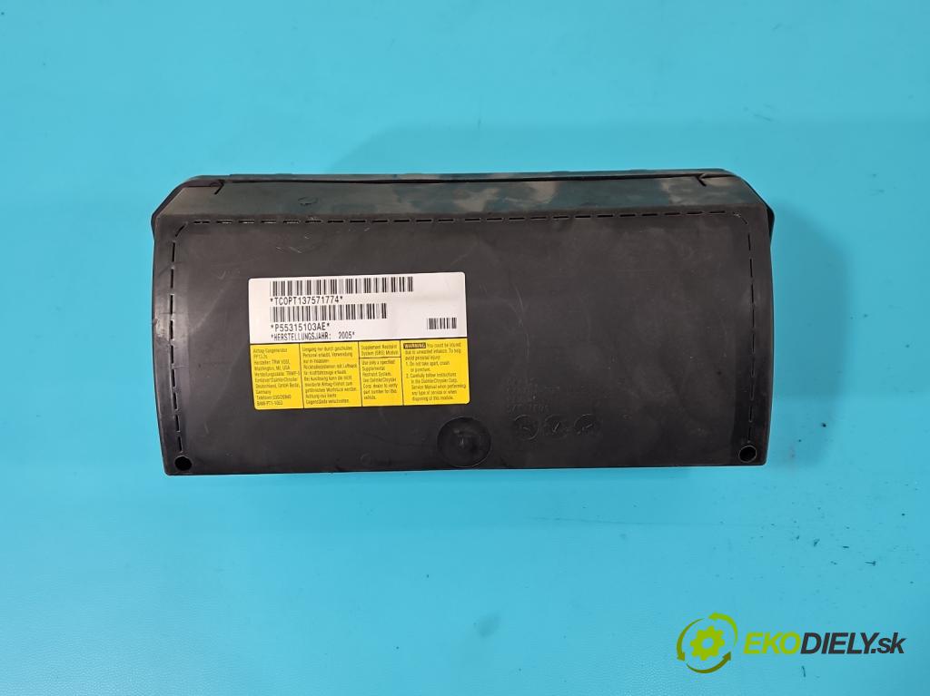 Jeep Cherokee KJ 2001-2008 3.7 V6 204 HP automatic 150 kW 3700 cm3 5- airbag vzduch: spolujezdce: P55315103AE (Airbag)