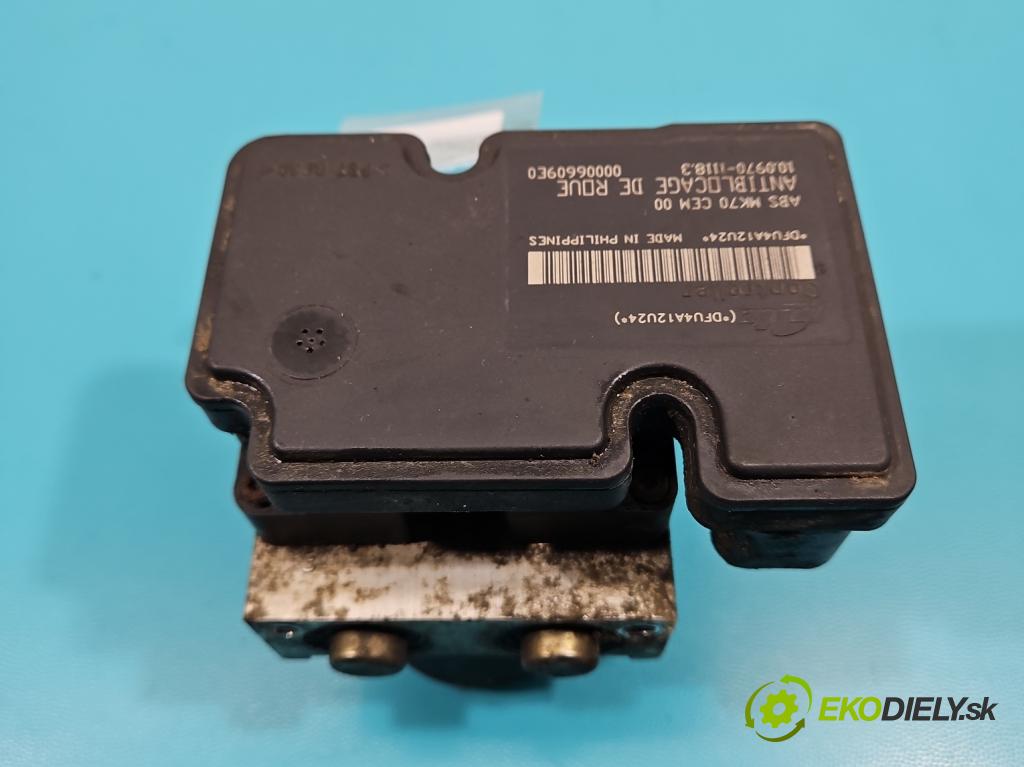 Citroen C2 1.4 HDI 68 HP manual 50 kW 1398 cm3 3- čerpadlo abs 9652182680 (Pumpy ABS)