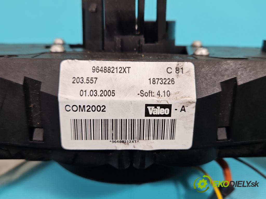 Citroen C2 1.4 HDI 68 HP manual 50 kW 1398 cm3 3- prepínač komplex: 96488212XT (Prepínače, spínače, tlačidlá a ovládače kúrenia)
