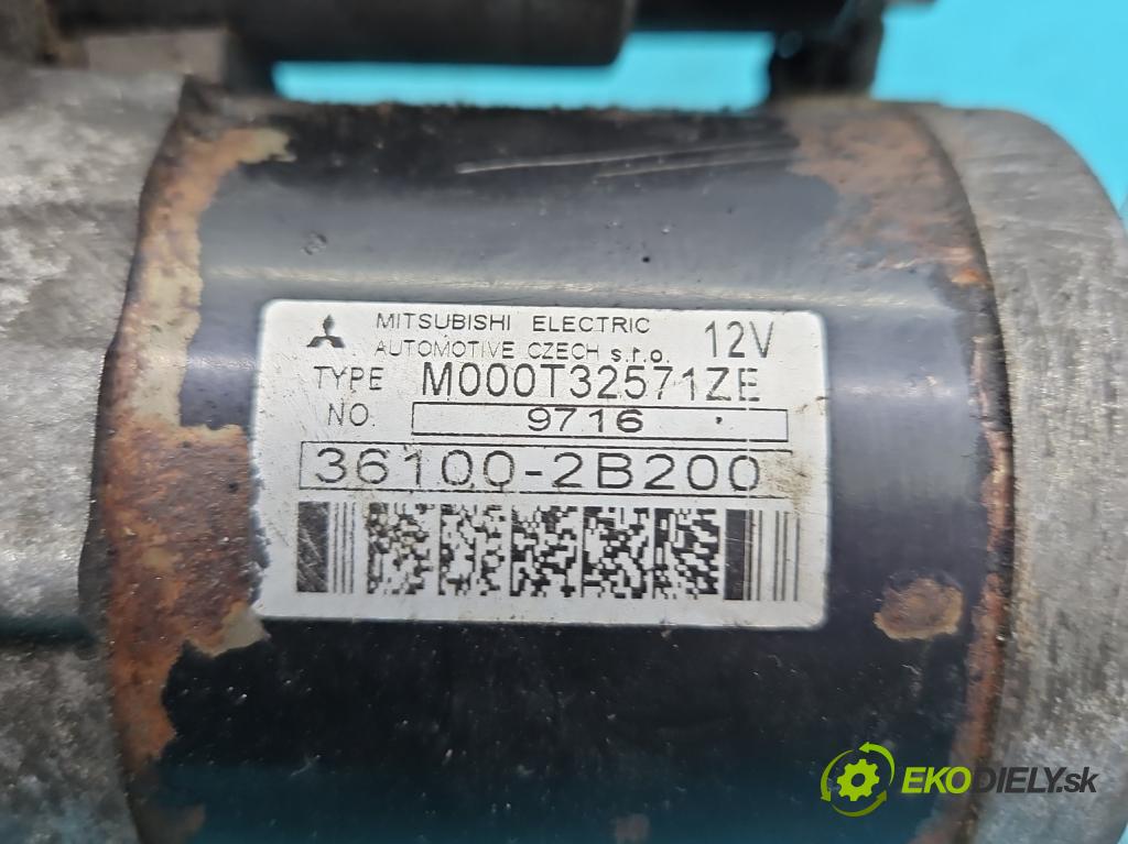 Hyundai I30 I 2007-2012 1.4 16V (G4FA) 109 HP manual 80 kW 1396 cm3 5- štartér 36100-2B200 (Štartéry)