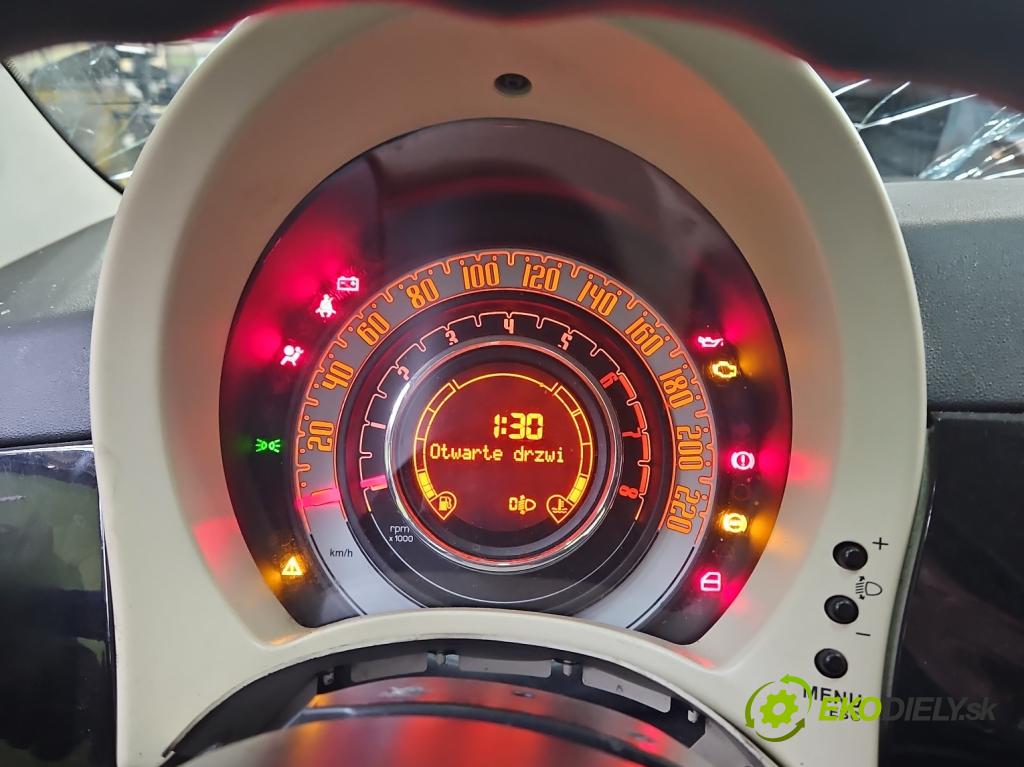 Fiat 500 2007-2020 1.2 8V 69KM manual 51 kW 1242 cm3 3- prístrojovka/ budíky  (Prístrojové dosky, displeje)