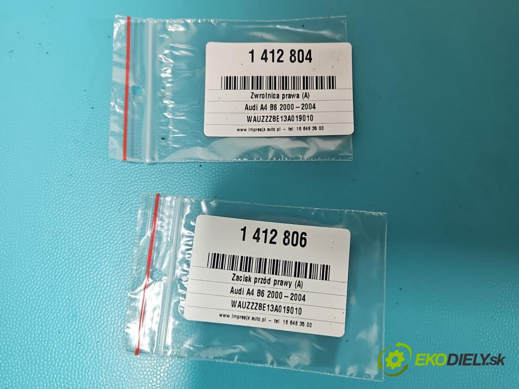 Audi A4 B6 2000-2004 1.9 tdi 131 HP manual 96 kW 1896 cm3 5- brzdič predné pravý  (Ostatné)