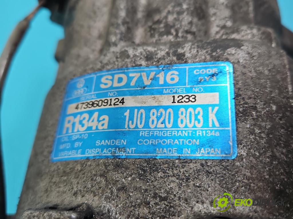 Vw Golf IV 1997-2003 1.9 TDI 131 HP manual 96 kW 1896 cm3 5- Kompresor: klimatizácie 1J0820803K (Kompresory klimatizácie)