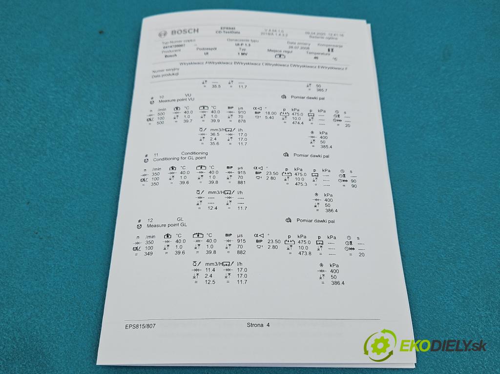 Vw Golf IV 1997-2003 1.9 TDI 131 hp manual 96 kW 1896 cm3 5- vstřikovací čerpadlo 0414720007 (Vstřikovače)