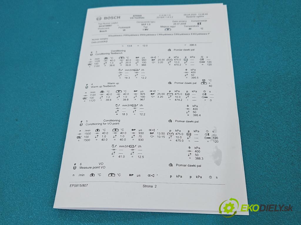 Vw Golf IV 1997-2003 1.9 TDI 131 hp manual 96 kW 1896 cm3 5- vstřikovací čerpadlo 0414720007 (Vstřikovače)