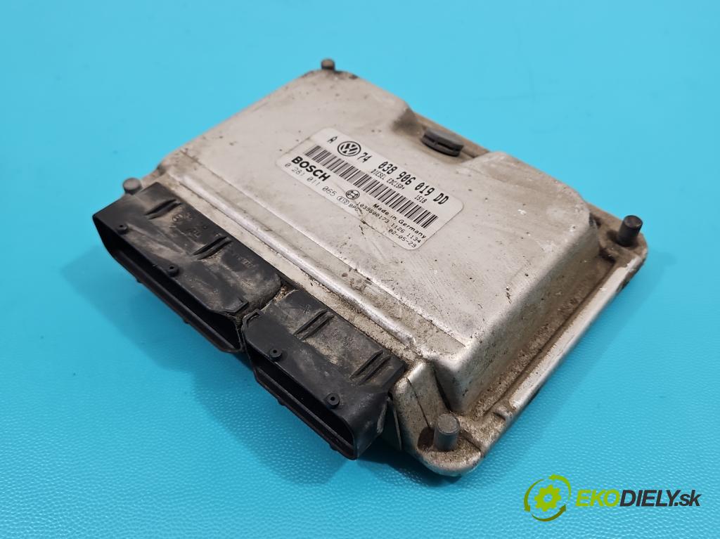Vw Bora 1.9 TDI 101 HP manual 74 kW 1896 cm3 5- riadiaca jednotka motora 038906019DD