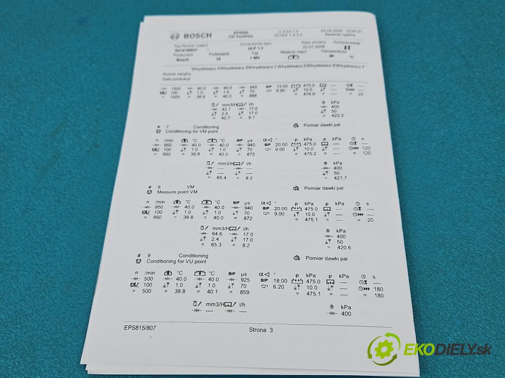 Vw Bora 1.9 TDI 101 HP manual 74 kW 1896 cm3 5- vstrekovacie čerpadlo 04Q4720037 (Vstrekovač paliva)