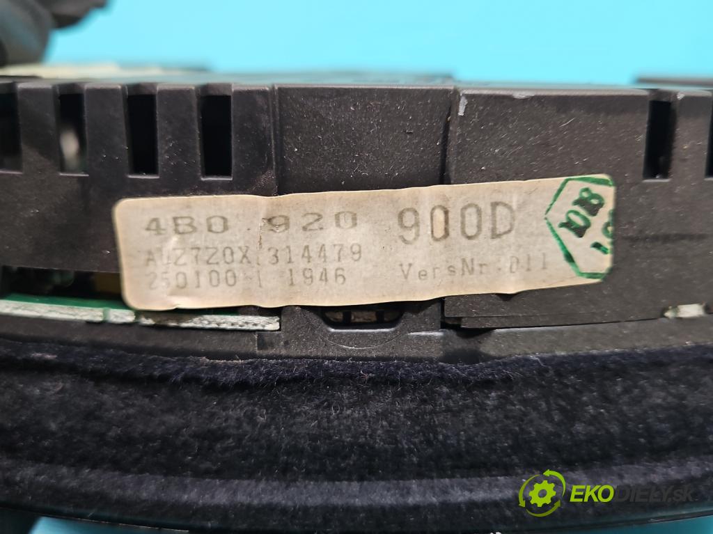Audi A6 C5 1997-2004 2.8b 193 HP automatic 142 kW 2771 cm3 5- prístrojovka/ budíky 4B0920900D (Prístrojové dosky, displeje)