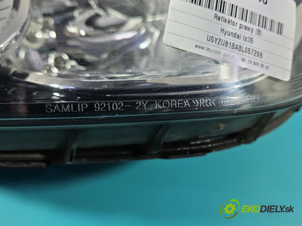 Hyundai Ix35 2.0 16V 163 HP manual 120 kW 1980 cm3 5- Reflektor: pravý  (Pravé)