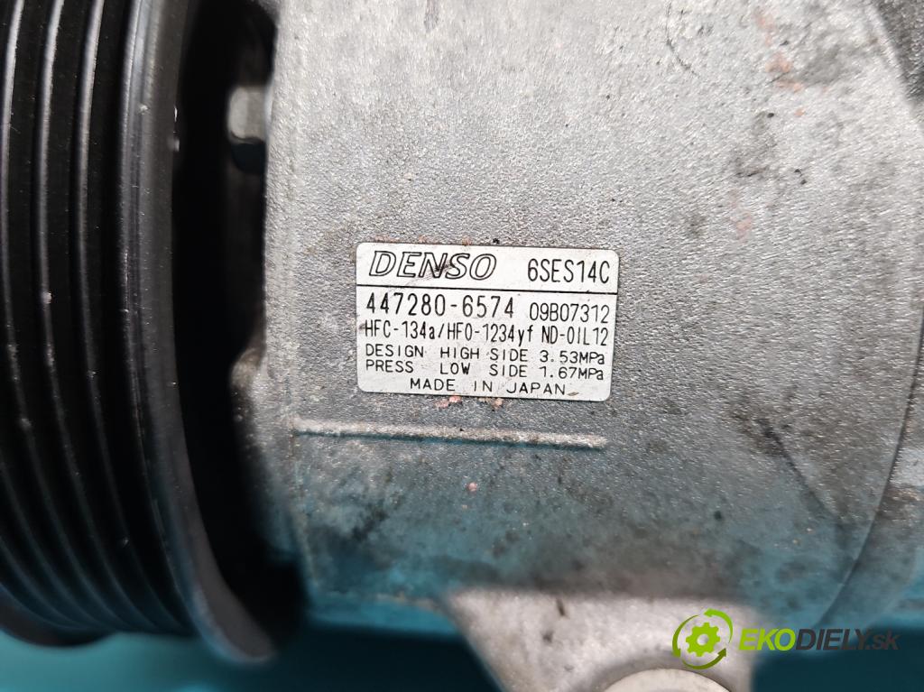 Toyota Corolla E21 2019- 1.6 16V 132  HP manual 97 kW 1598 cm3 4- Kompresor: klimatizácie 447280-6574 (Kompresory klimatizácie)