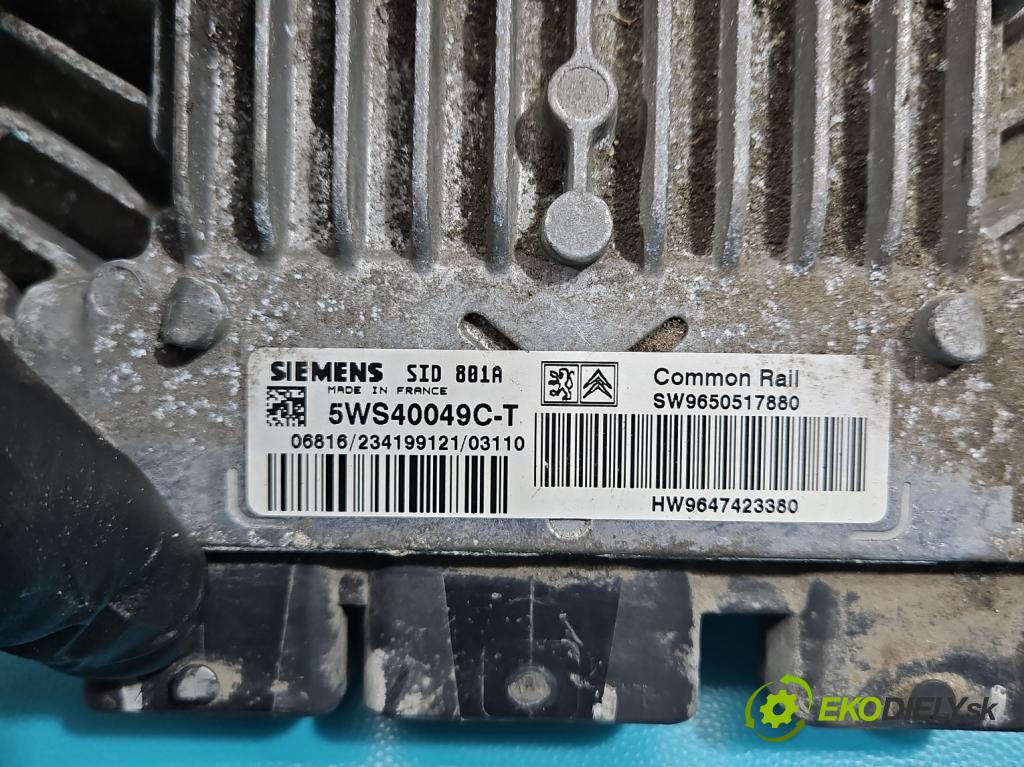 Citroen Berlingo I 1996-2008 2.0 hdi 90 HP manual 66 kW 1997 cm3 5- riadiaca jednotka motora 5WS40049C-T