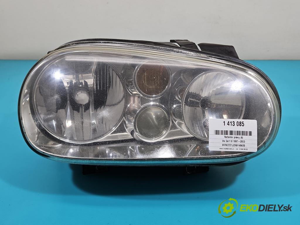 Vw Golf IV 1997-2003 1.9 tdi 110 HP automatic 81 kW 1896 cm3 5- Reflektor: pravý 1J1941016C (Pravé)