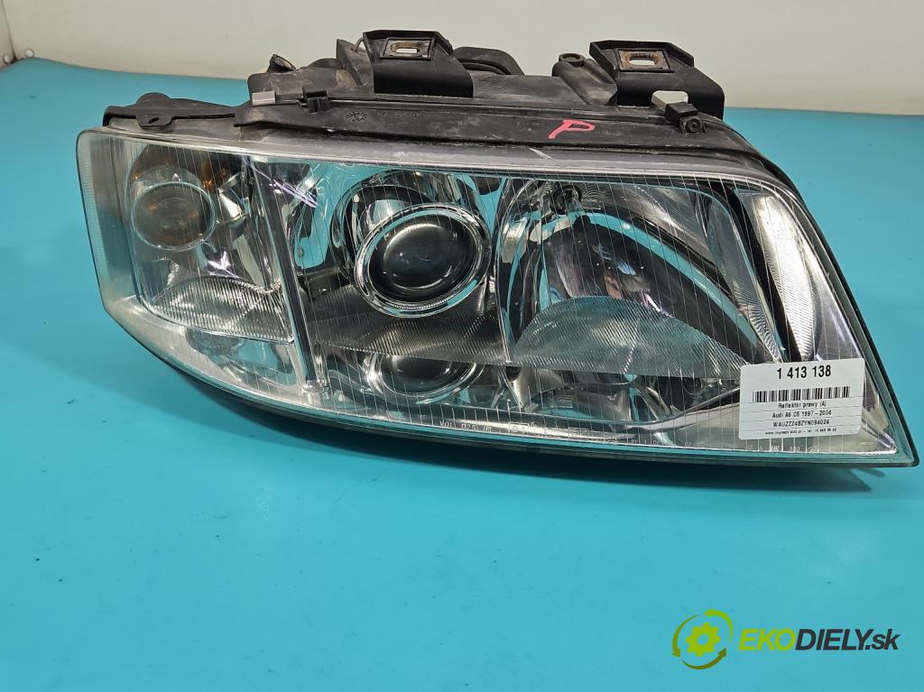 Audi A6 C5 1997-2004 2.8b 193 HP automatic 142 kW 2771 cm3 5- Reflektor: pravý  (Pravé)