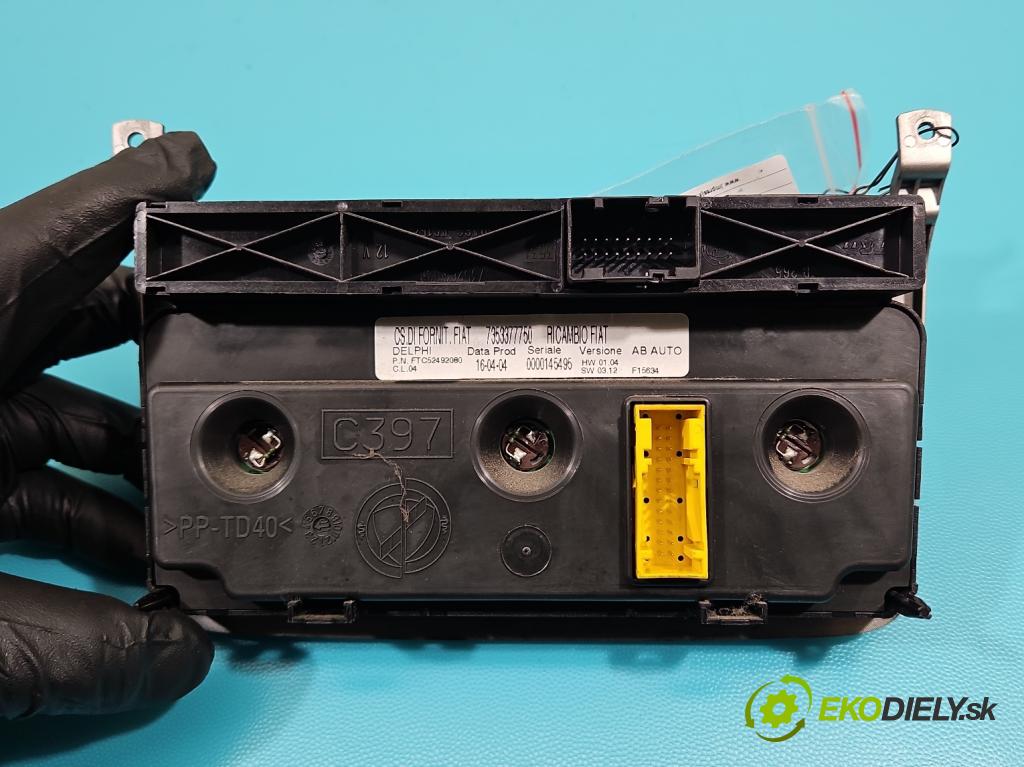 Alfa romeo 147 1.9 JTD 116 hp manual 85 kW 1910 cm3 5- palubní deska panel topení 7353377750